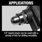 Makita XAD05T 18V LXT® Lithium‑Ion Brushless Cordless 1/2" Right Angle Drill Kit (5.0Ah)