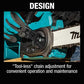 Makita XCU11Z 18V LXT® Lithium‑Ion Brushless Cordless 14" Chain Saw, Tool Only