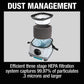 Makita XCV22ZU 36V (18V X2) LXT® Brushless 2.1 Gallon HEPA Filter Dry Dust Extractor/Vacuum, AWS®, Tool Only