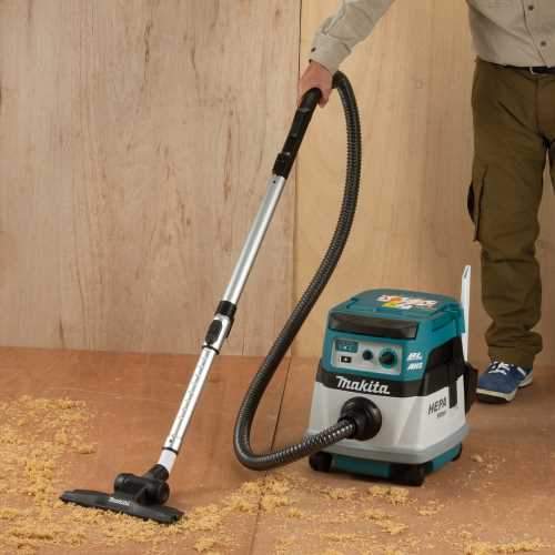 Makita XCV22ZU 36V (18V X2) LXT® Brushless 2.1 Gallon HEPA Filter Dry Dust Extractor/Vacuum, AWS®, Tool Only