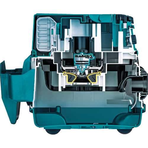 Makita XCV22ZU 36V (18V X2) LXT® Brushless 2.1 Gallon HEPA Filter Dry Dust Extractor/Vacuum, AWS®, Tool Only
