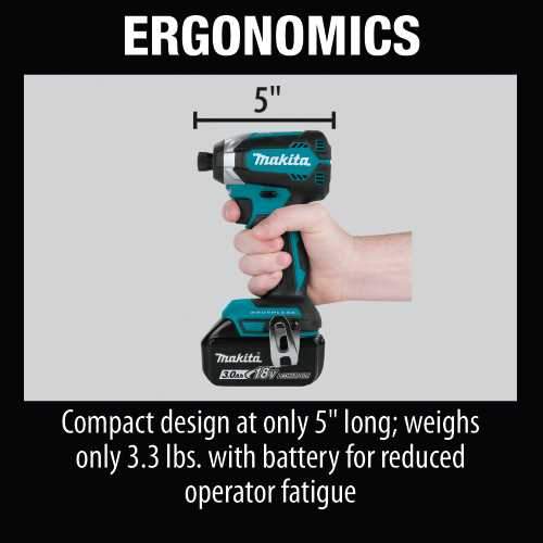 Makita XDT131 18V LXT® Lithium‑Ion Brushless Cordless Impact Driver Kit (3.0Ah)