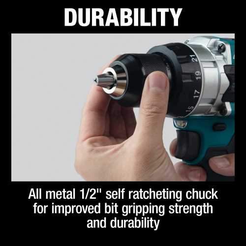 Makita XFD14T 18V LXT® Lithium‑Ion Brushless Cordless 1/2" Driver‑Drill Kit (5.0Ah)