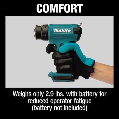 Makita XGH01ZK 18V LXT® Lithium‑Ion Cordless Heat Gun, Tool Only