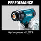 Makita XGH01ZK 18V LXT® Lithium‑Ion Cordless Heat Gun, Tool Only