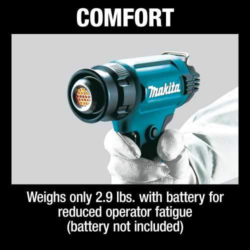 Makita XGH02ZK 18V LXT® Lithium‑Ion Cordless Variable Temperature Heat Gun, Tool Only