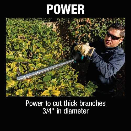Makita XHU09M1 18V LXT® Lithium‑Ion Brushless Cordless 24" Hedge Trimmer Kit (4.0Ah)