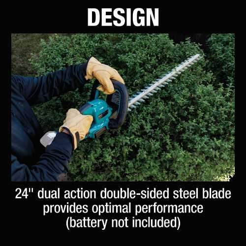 Makita XHU09Z 18V LXT® Lithium‑Ion Brushless Cordless 24" Hedge Trimmer, Tool Only