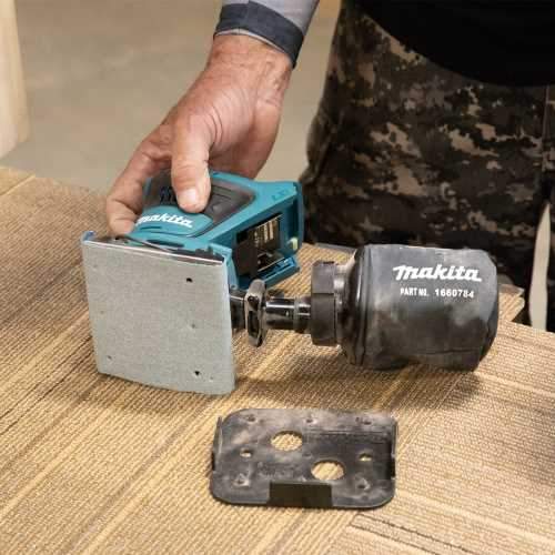 Makita XOB02Z 18V LXT® Lithium‑Ion Cordless 1/4 Sheet Finishing Sander, Tool Only