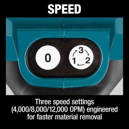 Makita XOB03Z 18V LXT® Lithium‑Ion Brushless Cordless 1/3 Sheet Finishing Sander, AWS® Capable, Tool Only