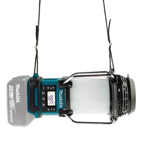 Makita XRM12 18V LXT® Lithium‑Ion Cordless Lantern with Radio, Tool Only
