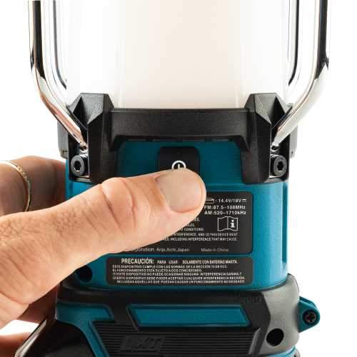 Makita XRM12 18V LXT® Lithium‑Ion Cordless Lantern with Radio, Tool Only