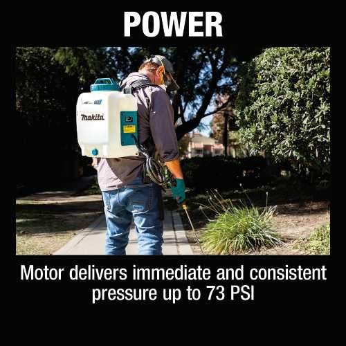 Makita XSU01SM1 18V LXT® Lithium‑Ion Cordless 2.6 Gallon Backpack Sprayer Kit (4.0Ah)