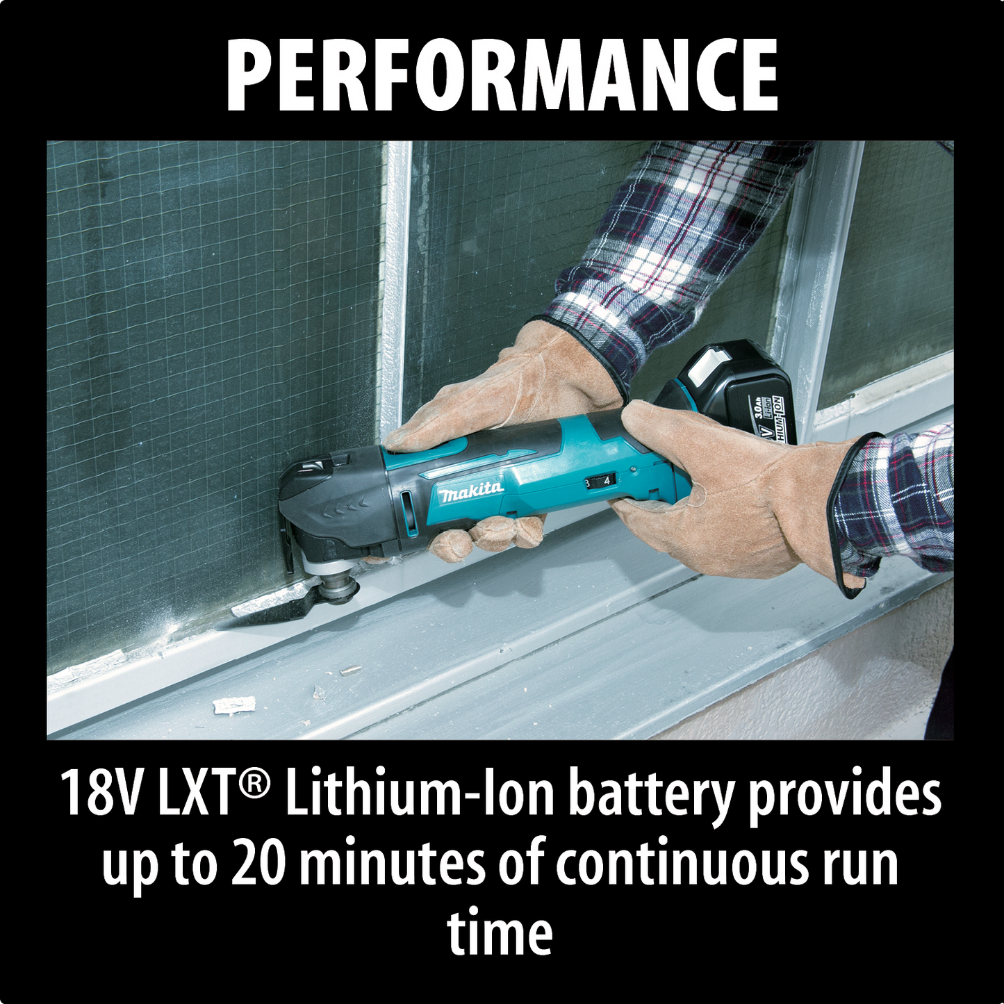 Makita XMT03Z 18V LXT® Lithium‑Ion Cordless Oscillating Multi‑Tool, Tool Only