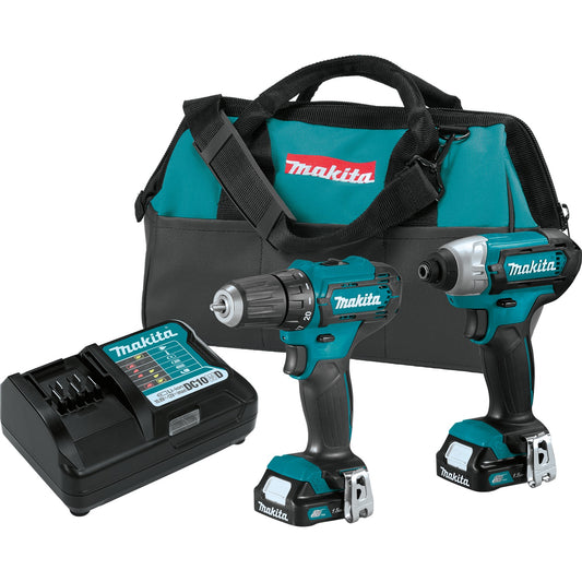 Makita CT232 12V max CXT® Lithium‑Ion Cordless 2‑Pc. Combo Kit (1.5Ah)