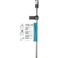 Makita B-63862 3/4" x 24" SDS‑Max Dust Extraction Drill Bit