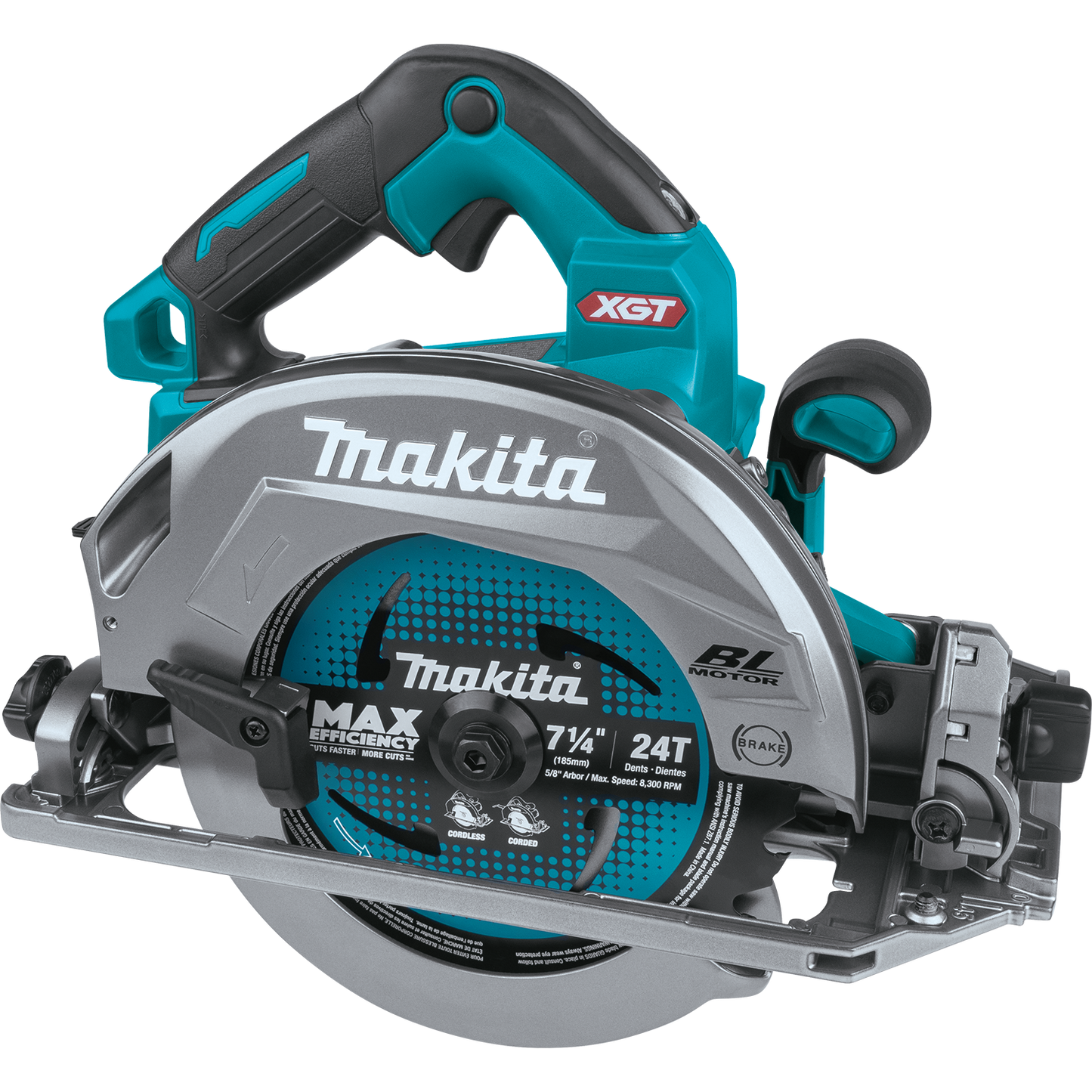 Makita GSH02Z 40V max XGT® Brushless Cordless 7‑1/4" Circular Saw with Guide Rail Compatible Base, AWS® Capable, Tool Only