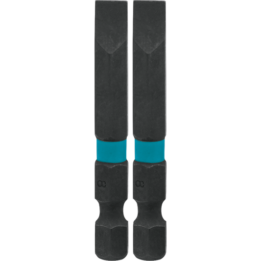 Makita A-96796 ImpactX™ #8 Slotted 2″ Power Bit, 2/pk