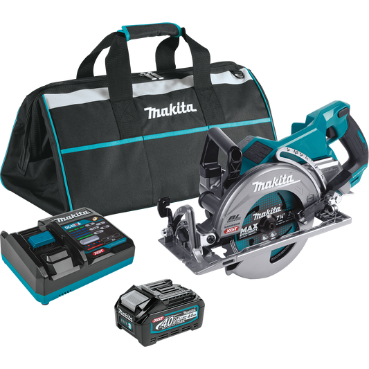 Makita GSR01M1 40V max XGT® Brushless Cordless Rear Handle 7‑1/4” Circular Saw Kit (4.0Ah)