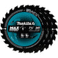 Makita B-61656-3 7‑1/4" 24T Carbide‑Tipped Max Efficiency Circular Saw Blade, Framing, 3/pk