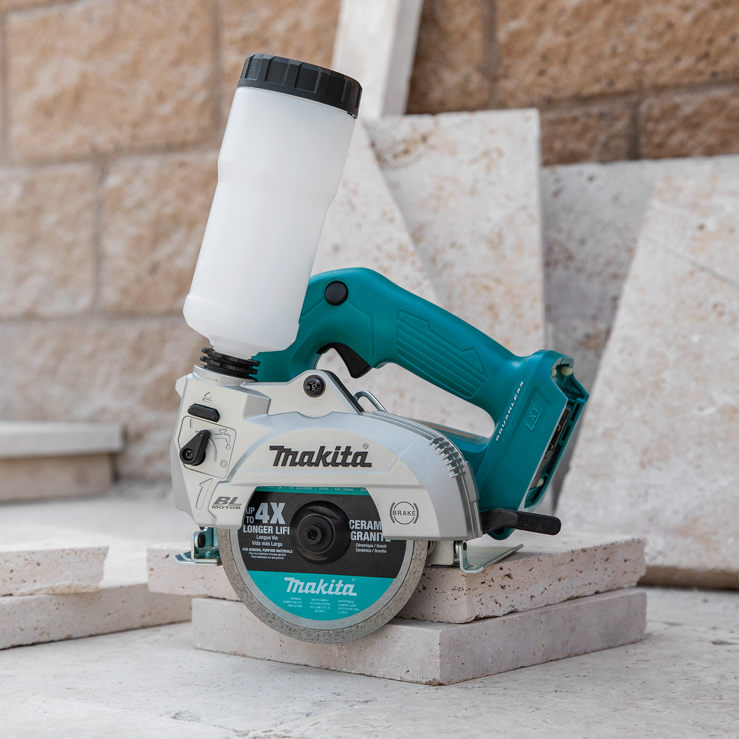 Makita XCC01Z 18V LXT® Lithium‑Ion Brushless Cordless 5" Wet/Dry Masonry Saw, AWS® Capable, Tool Only