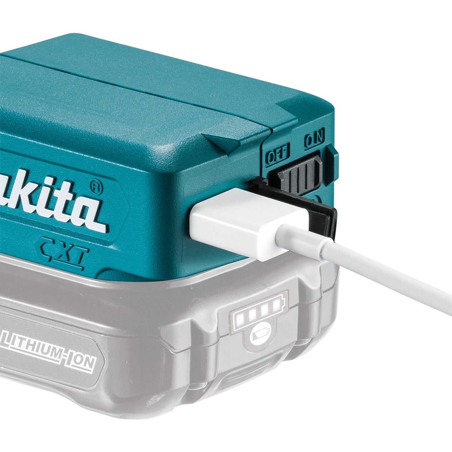 Makita ADP08 12V max CXT® Lithium‑Ion Compact Cordless Power Source, Power Source Only