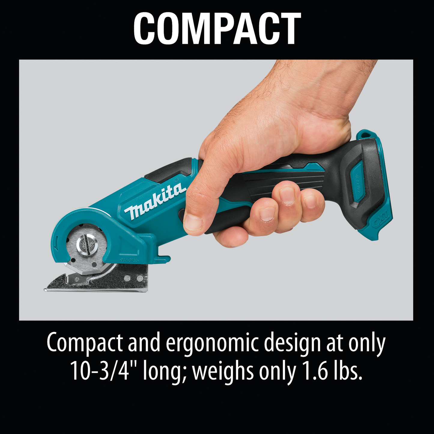 Makita PC01Z 12V max CXT® Lithium‑Ion Cordless Multi‑Cutter, Tool Only