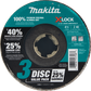 Makita T-03894-3 X‑LOCK 4‑1/2" 40 Grit Type 29 Angled Grinding and Polishing Flap Disc for X‑LOCK and All 7/8" Arbor Grinders, 3/pk