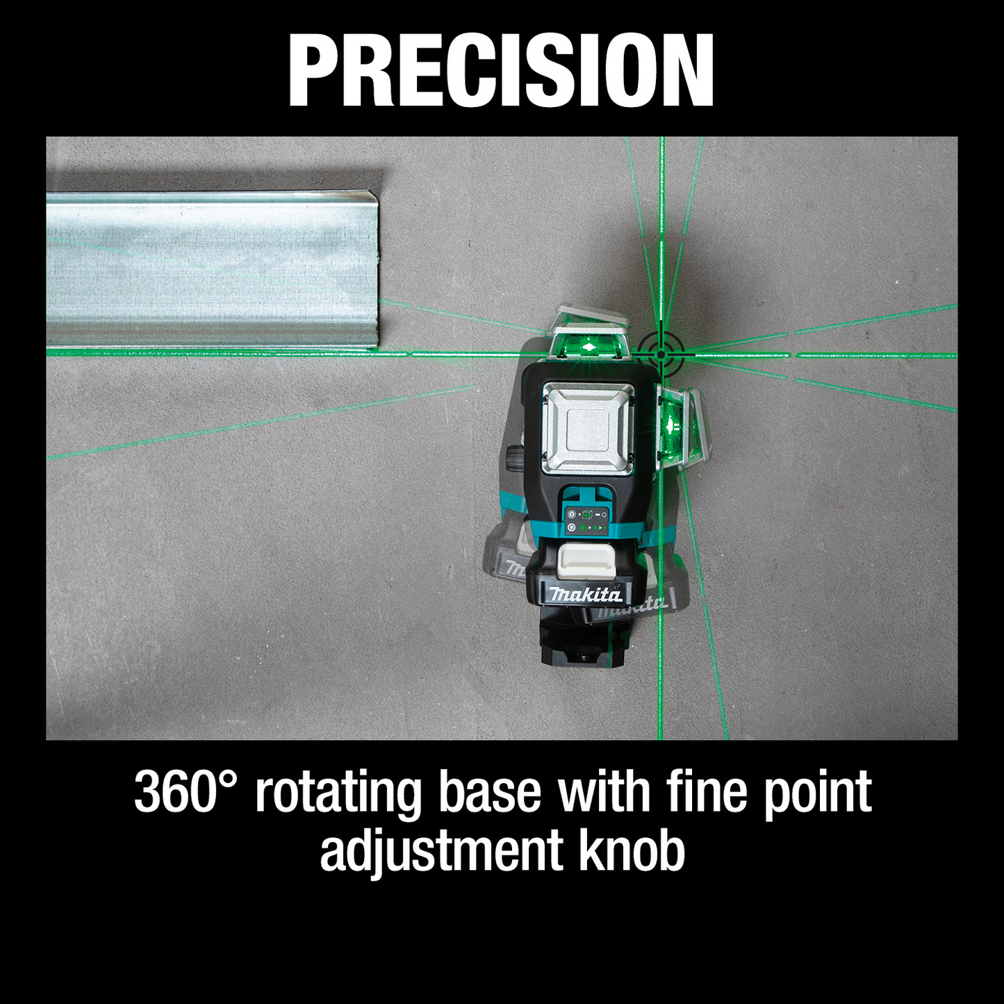 Makita SK700GDNAJ 12V max CXT® Lithium‑Ion Cordless Self‑Leveling 360° 3‑Plane Green Laser Kit (2.0Ah)