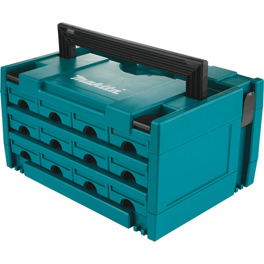 Makita P-84327 MAKPAC 12 Drawer Interlocking Case, 8‑1/2" x 15‑1/2" x 11‑5/8"