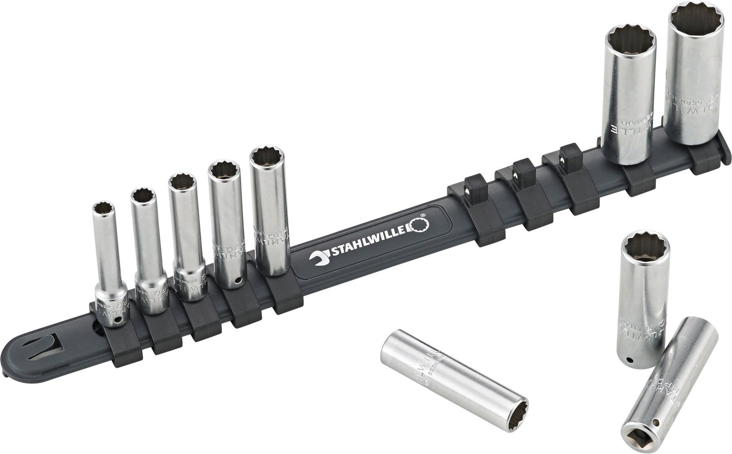 Stahlwille 96016410 40aDL/10-12916 Set Of Sockets With Clip Bar