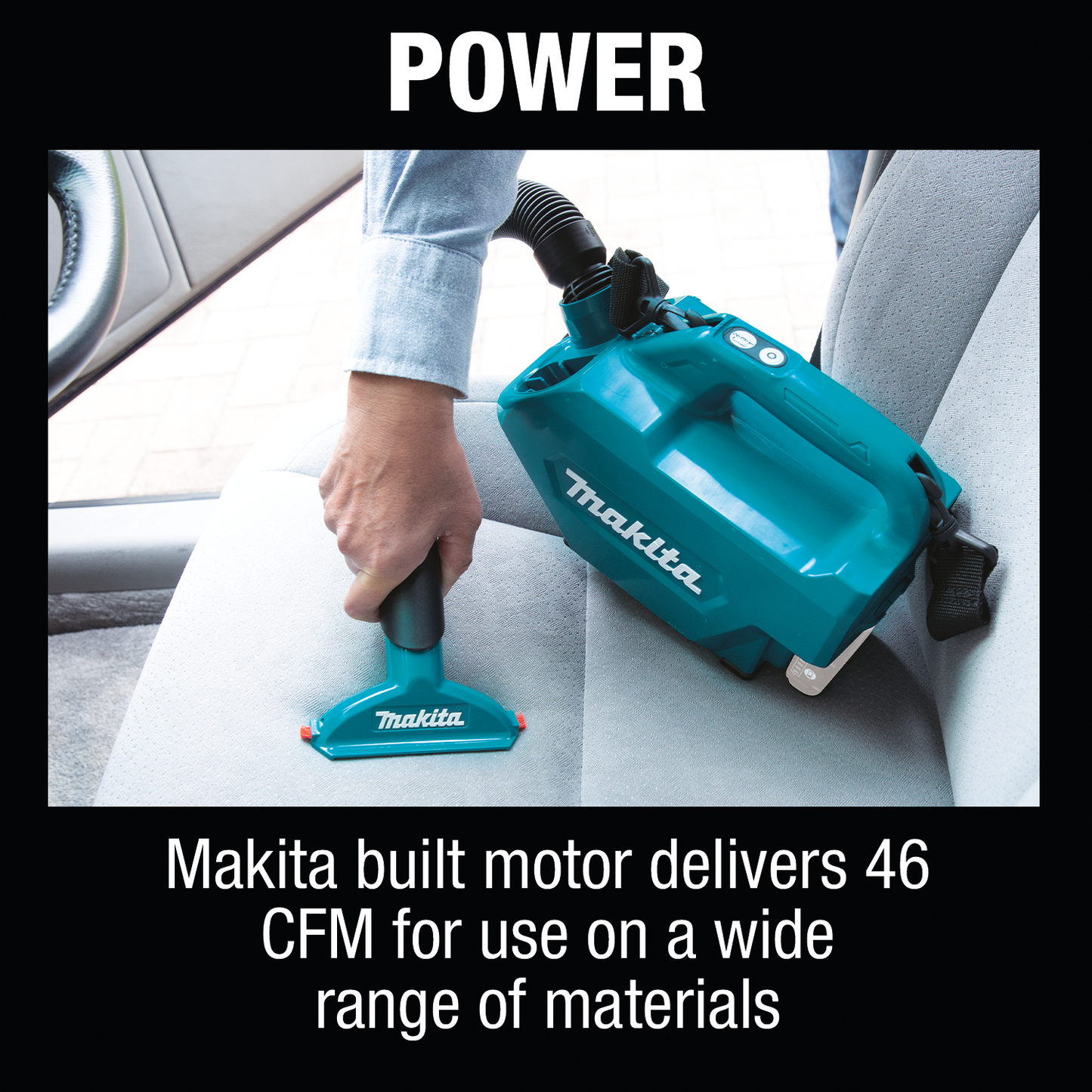 Makita LC09Z 12V max CXT® Lithium‑Ion Cordless Vacuum, Tool Only