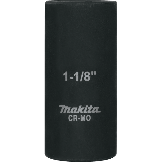 Makita A-96350 1‑1/8" Deep Well SAE Impact Socket, 1/2" Drive