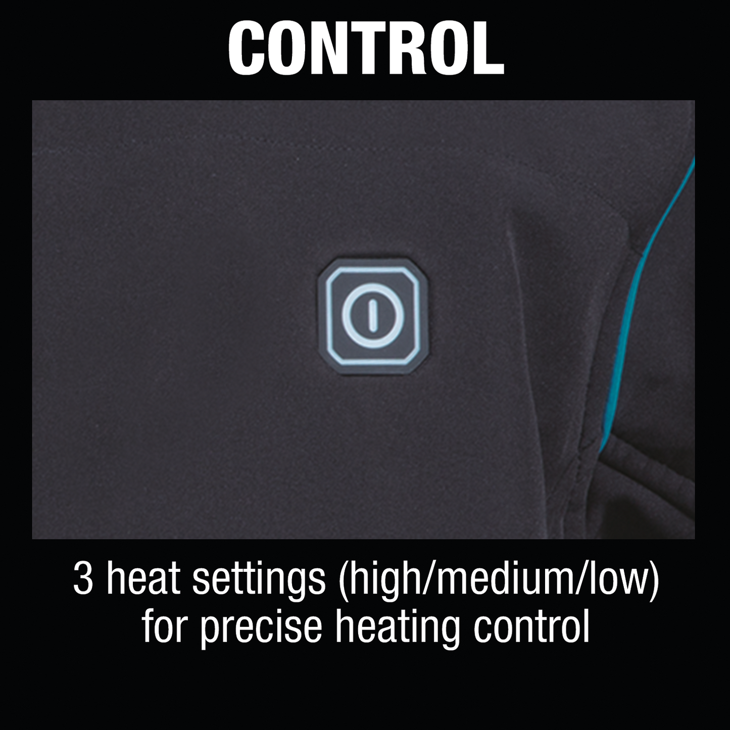 Makita DCJ205ZL 18V LXT® Lithium‑Ion Cordless Heated Jacket, Jacket Only (Black, L)