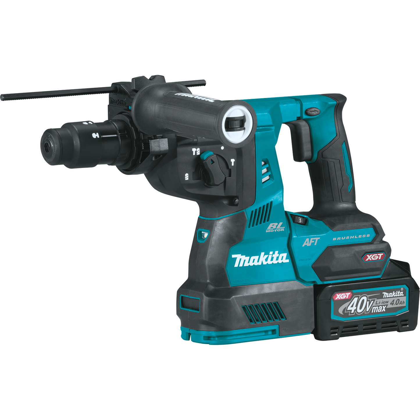 Makita GRH02M1 40V max XGT® Brushless Cordless 1‑1/8" SDS‑PLUS AVT® Rotary Hammer Kit, with Interchangeable Chuck, AWS® Capable (4.0Ah)