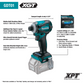 Makita GT400M1D1 40V max XGT® Brushless Cordless 4‑Pc. Combo Kit (2.5Ah/4.0Ah)