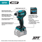 Makita GT401M1D1 40V max XGT® Brushless Cordless 4‑Pc. Combo Kit (2.5Ah/4.0Ah)