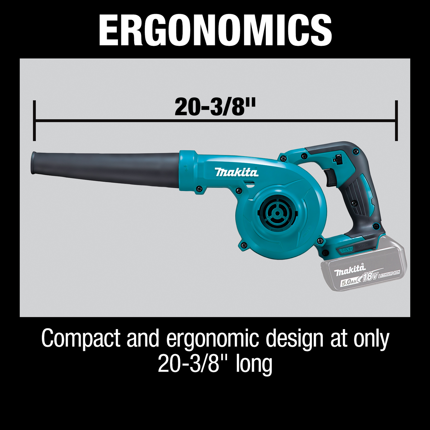 Makita XBU05Z 18V LXT® Lithium‑Ion Cordless Blower, Tool Only