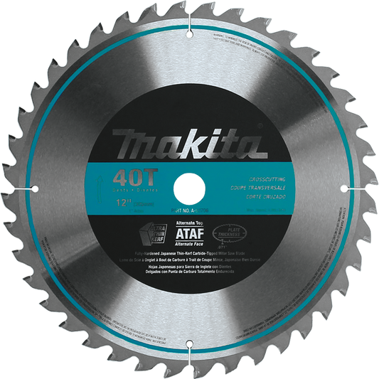 Makita A-93706 12" 40T Micro‑Polished Miter Saw Blade