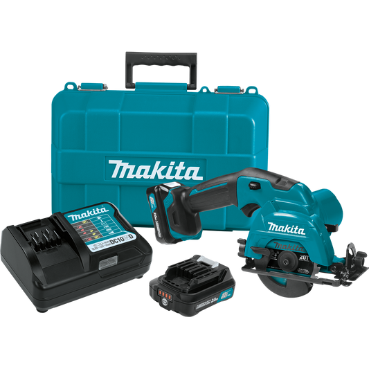 Makita SH02R1 12V max CXT® Lithium‑Ion Cordless 3‑3/8" Circular Saw Kit (2.0Ah)