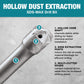 Makita B-63937 1‑3/8" x 24" SDS‑Max Dust Extraction Drill Bit