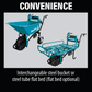 Makita XUC01PTX1 18V X2 LXT® Brushless Cordless Power‑Assisted Wheelbarrow Kit (5.0Ah)