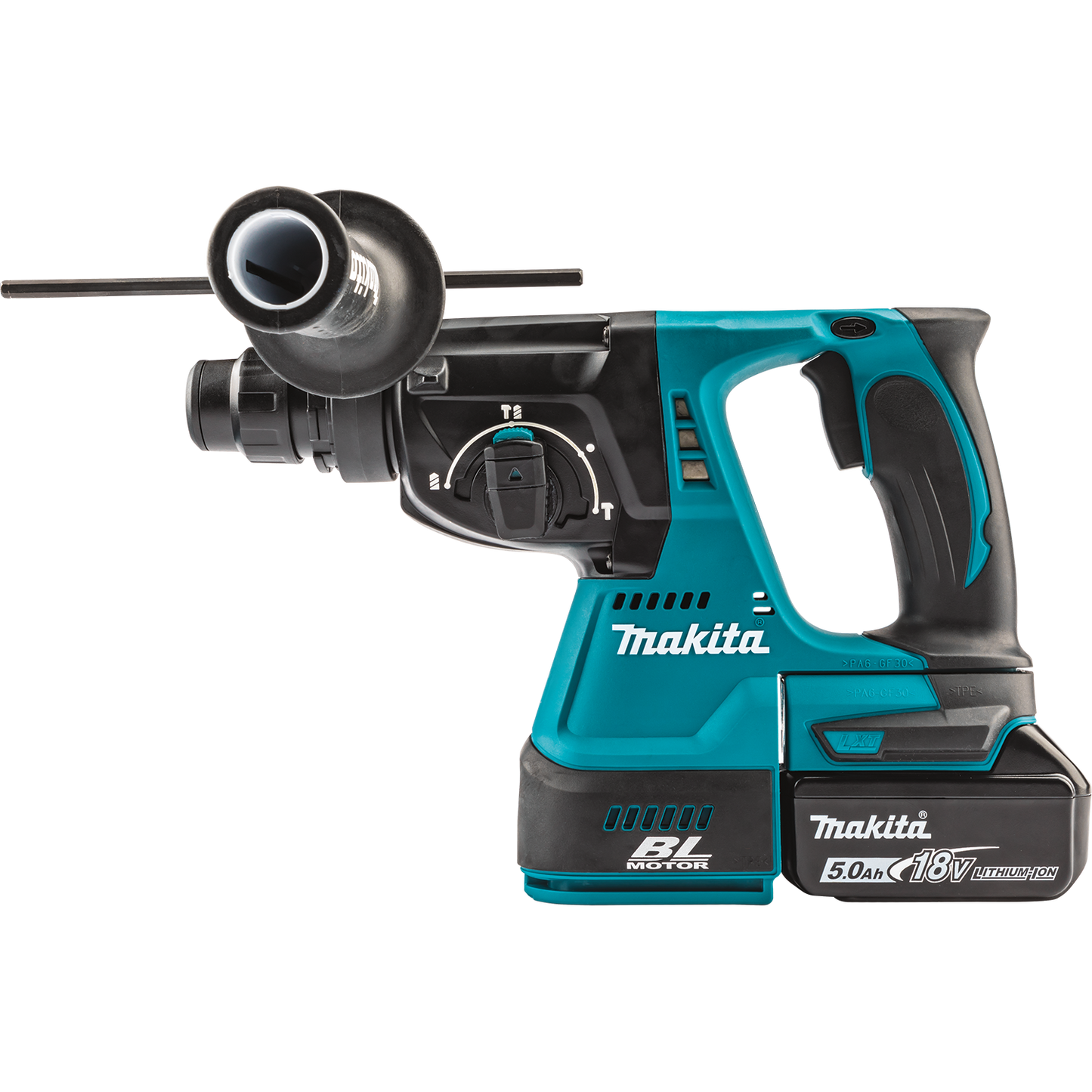 Makita XRH011TWX 18V LXT® Lithium‑Ion Brushless Cordless 1" SDS‑PLUS Rotary Hammer Kit, w/ HEPA Dust Extractor Attachment (5.0Ah)