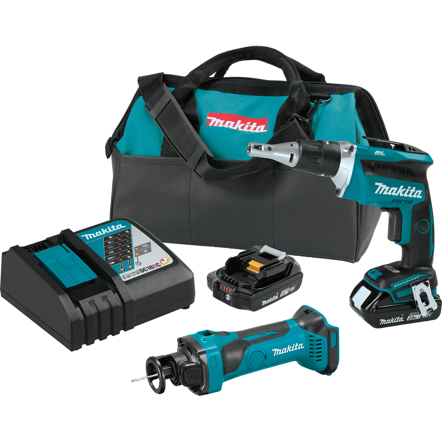 Makita XT255R 18V LXT® Lithium‑Ion Compact Cordless 2‑Pc. Combo Kit (2.0Ah)