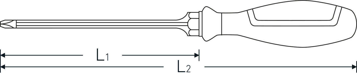 Stahlwille 46323201 4632SK PH1 Cross-Head Screwdriver Ph Drall+