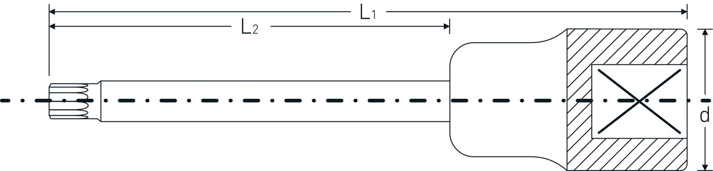 Stahlwille 3261410 3054 X/ M 10 Screwdriver Sockets