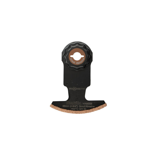 Makita E-08595 StarlockMax® Oscillating Multi‑Tool 2‑3/4" Hard Metal with Tungsten Carbide 50 Grit Grout and Abrasive Segmented Saw Blade
