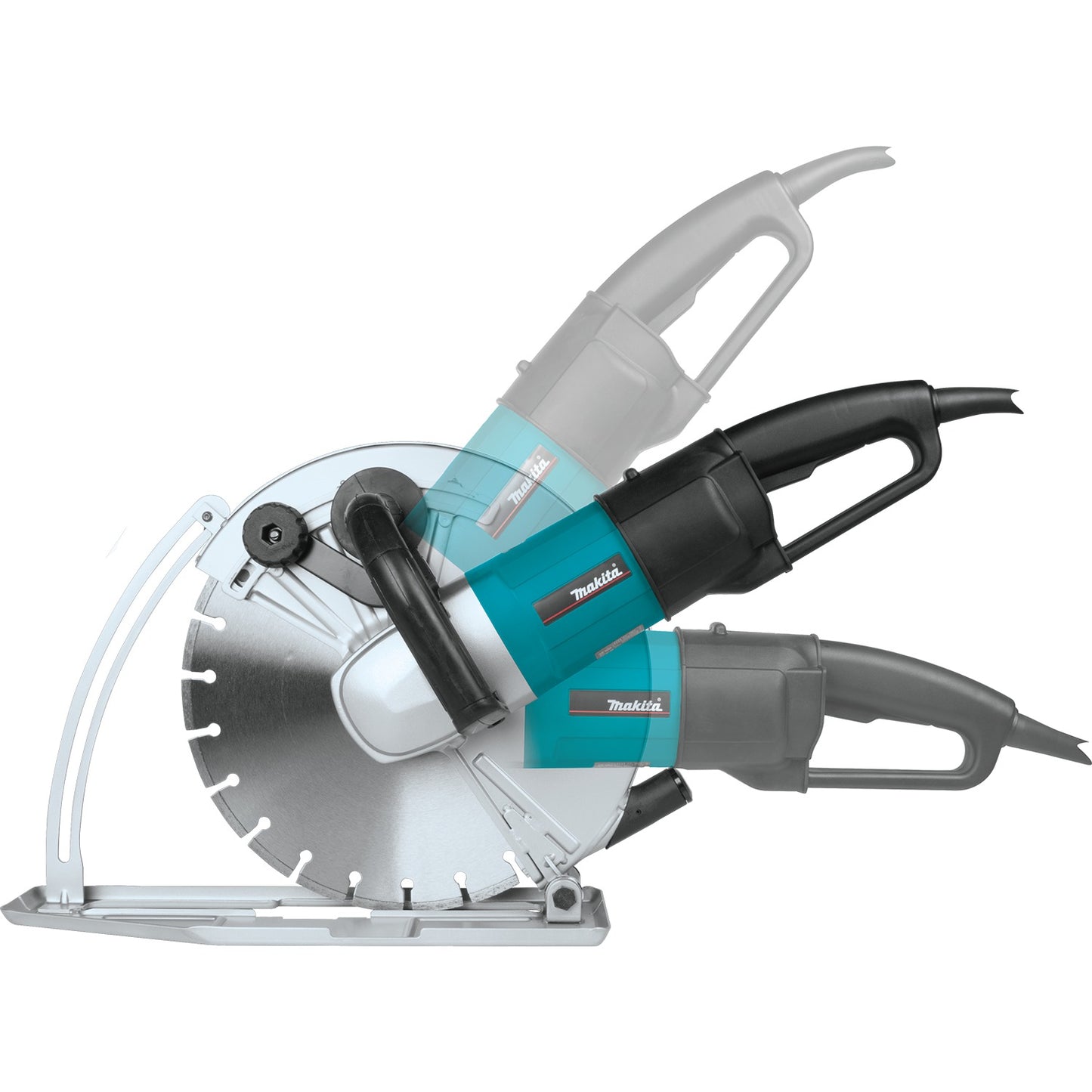 Makita 4114X 14" SJS™ Electric Angle Cutter, with 14" Diamond Blade