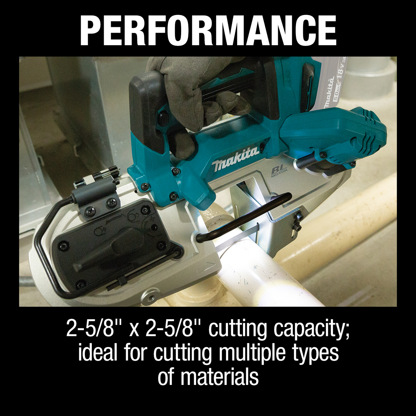 Makita XBP04Z 18V LXT® Lithium‑Ion Compact Brushless Cordless Band Saw, Tool Only