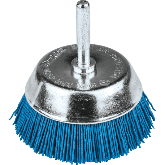 Makita D-70518 2‑1/2" Nylon Cup Brush, Fine, 240 Grit